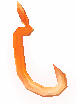 Crystalized Lobster Chitin Hook