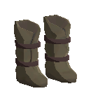 Strapped Leather Boots - Brown