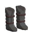 Strapped Leather Boots - Olive