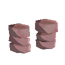 Simple Cloth Footwraps - Red