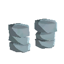 Simple Cloth Footwraps - Blue