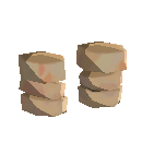 Simple Cloth Footwraps - Orange