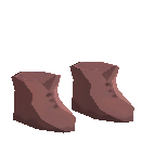 Simple Burlap Shoes - Red