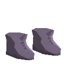 Simple Burlap Shoes - Purple