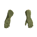 Long Cloth Gloves - Olive