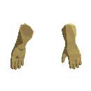 Long Cloth Gloves - Yellow