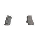 Fingerless Cloth Gloves - Gray
