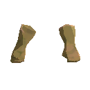 Fingerless Long Cloth Gloves - Yellow