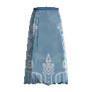 Rough Long Skirt - Stylish Blue