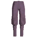 Loose Rough Pants - Purple