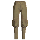 Loose Rough Pants - Yellow
