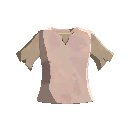 Short Sleeved Burlap Shirt - Light Pink