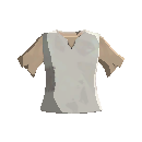 Short Sleeved Burlap Shirt - Light Gray