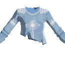 Ragged Long Sleeve Burlap Shirt - Stylish Blue