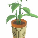 Wicker Floor Plant