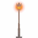 Gothic Single Lamp Post