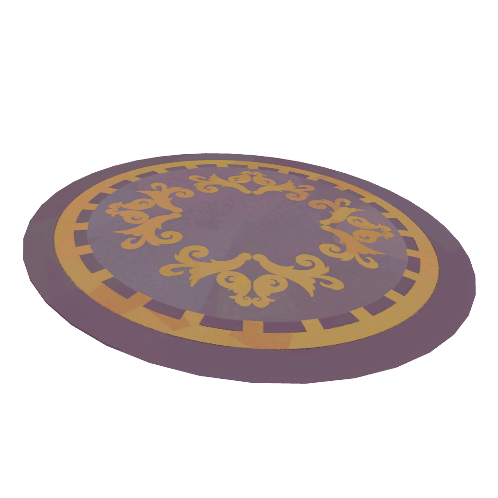 Clockwork Purple and Gold Rug