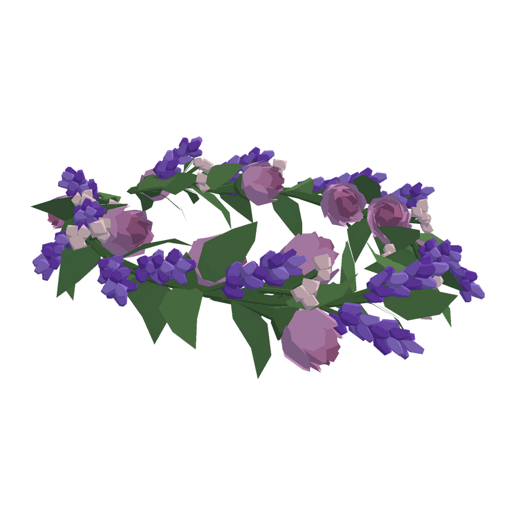 Lavender Flower Tiara
