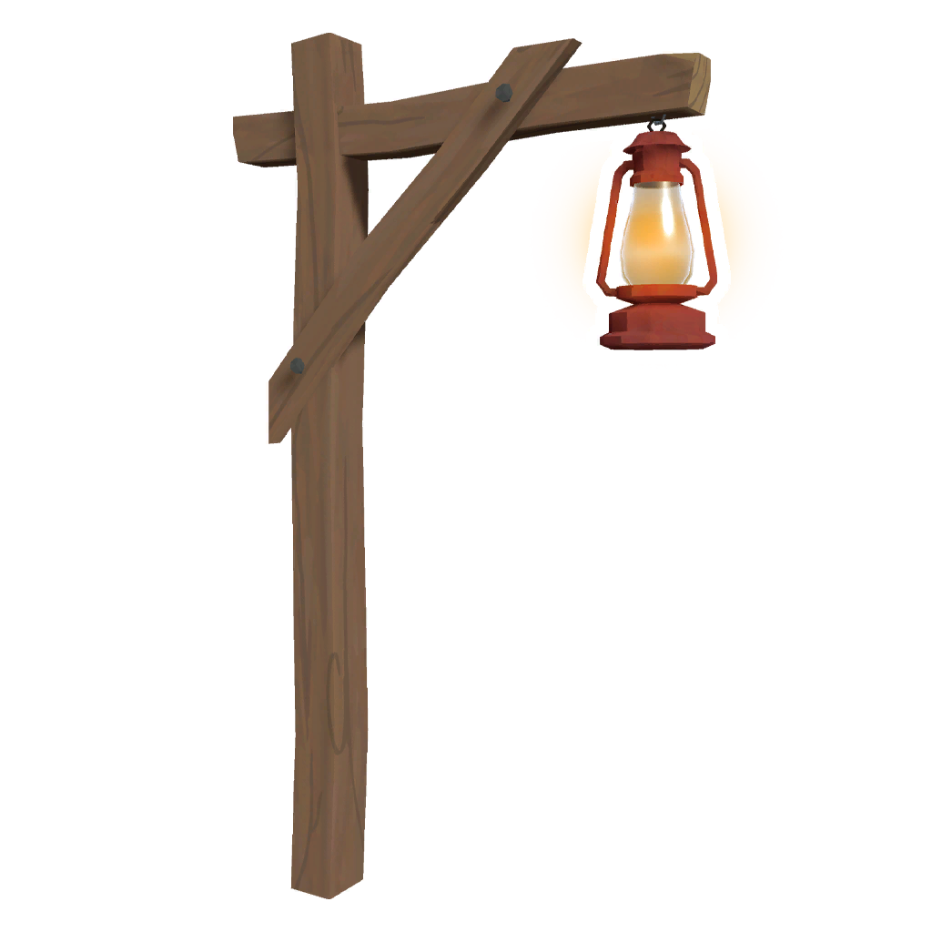 Oil Lamp Post Decoration